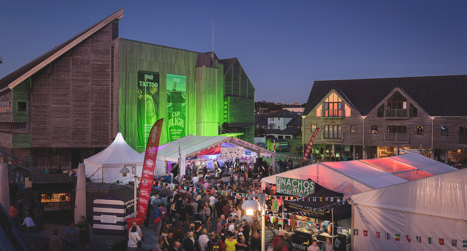 Falmouth festival at night