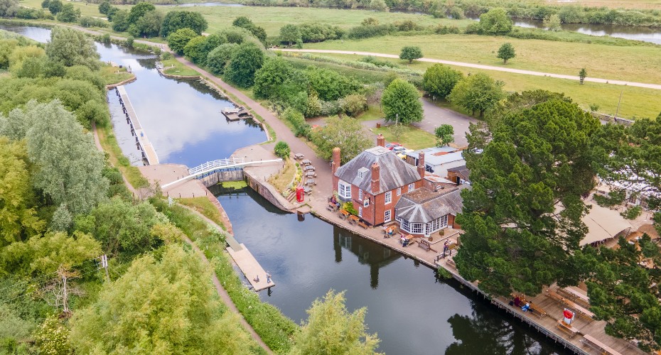 Double locks aerial shot