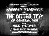 The Bitter Tea of General Yen (1933)