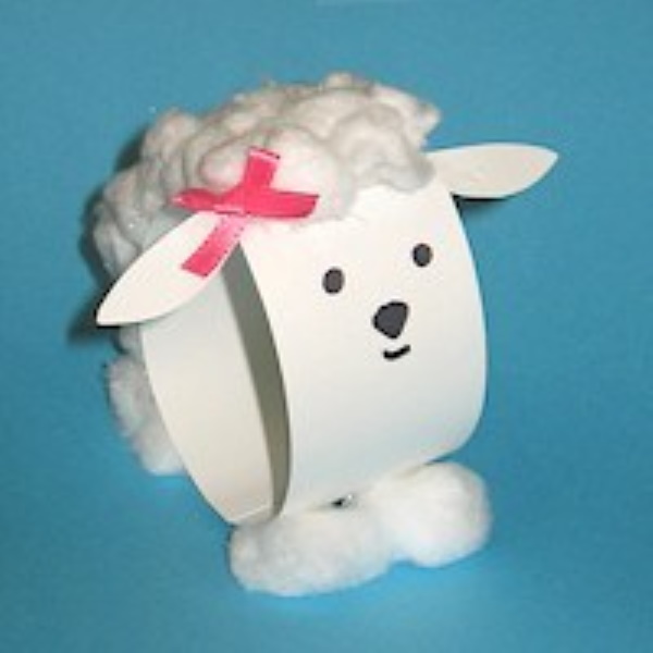 Paper Loop Lamb Craft