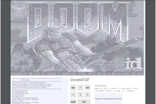 海外の高校生がPDF上で『DOOM』を動かすことに成功！ 白黒で音もないけど遊べないこともない