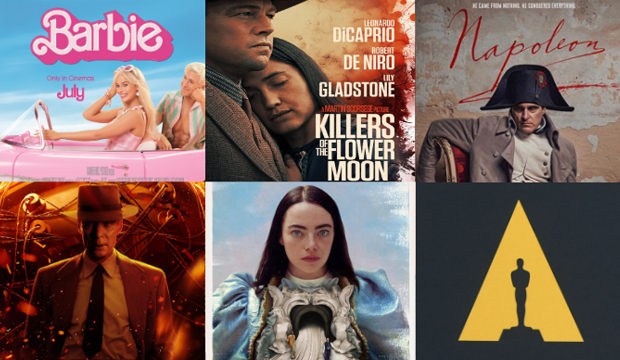 2024 Oscar nominees collage Best Production Design