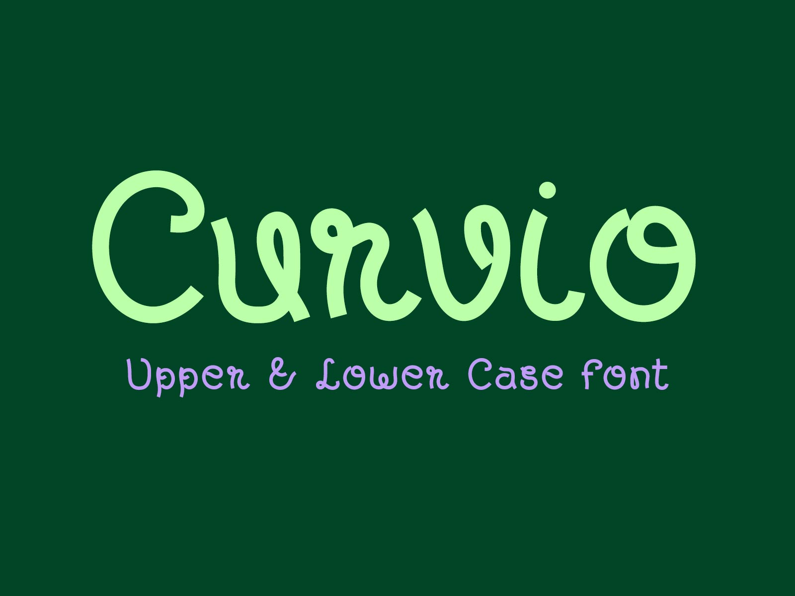 Curvio font