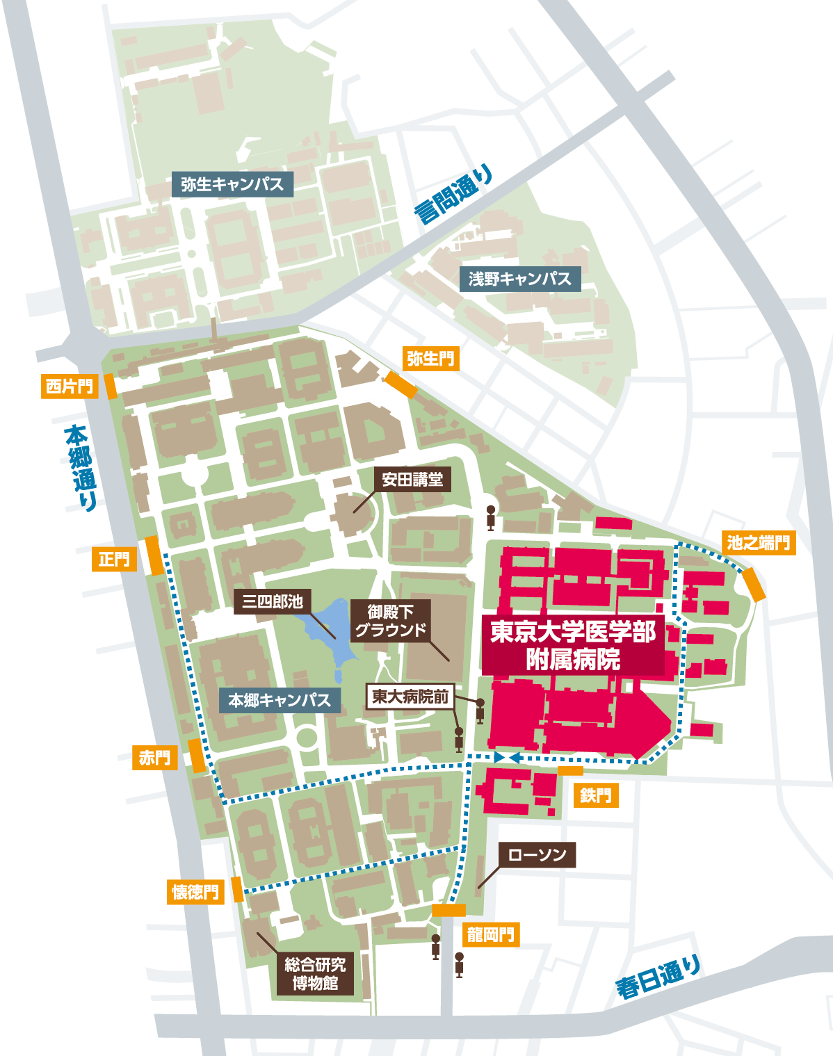 大学構内地図