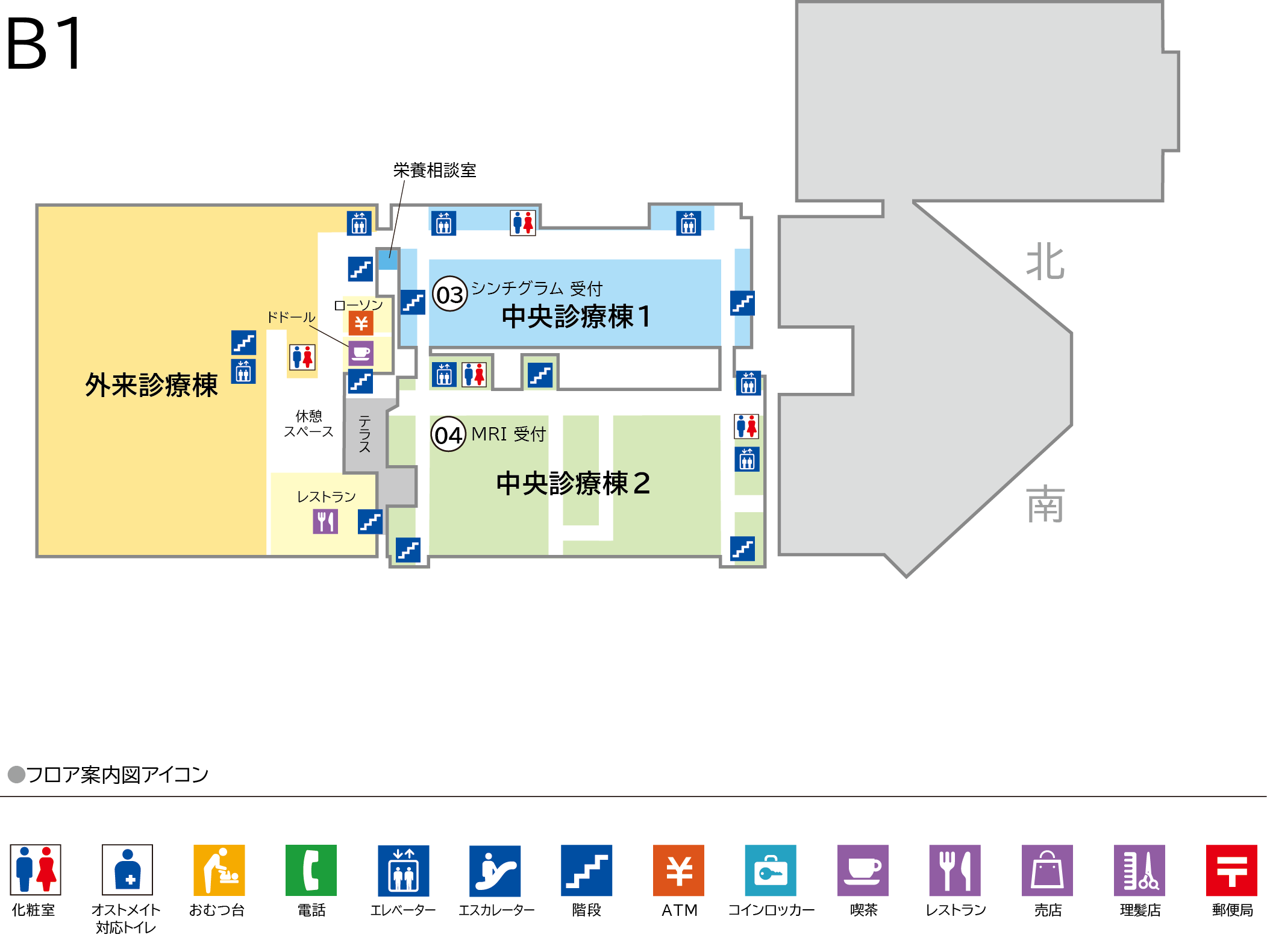 フロアマップ B1階