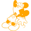 orange mickey mouse 34 icon