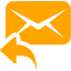 orange reply icon