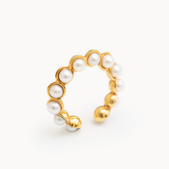 yʐ^zAROM. PON DE RING EAR CUFF M Gold