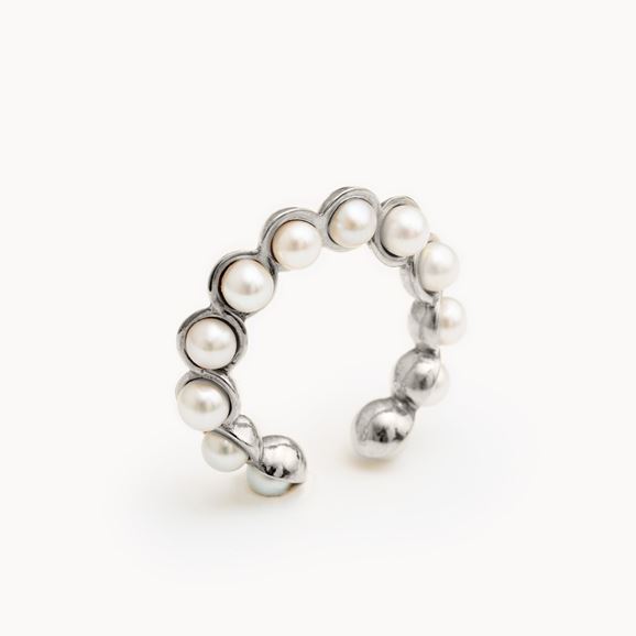 yʐ^zAROM. PON DE RING EAR CUFF M Silver