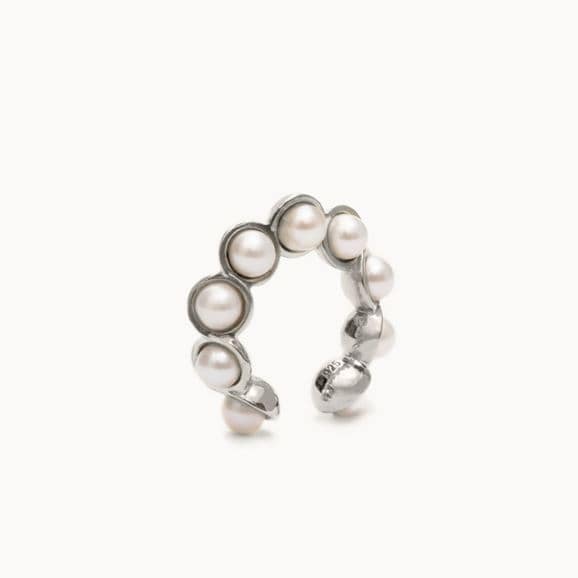 yʐ^zAROM. PON DE RING EAR CUFF S Silver