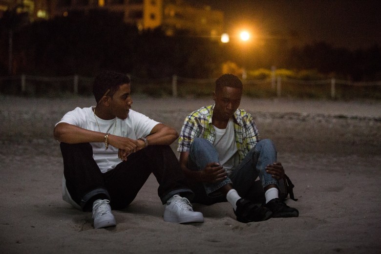 Jharrel Jerome and Ashton Sanders in "Moonlight"