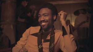 Donald Glover is Lando Calrissian in SOLO: A STAR WARS STORY.