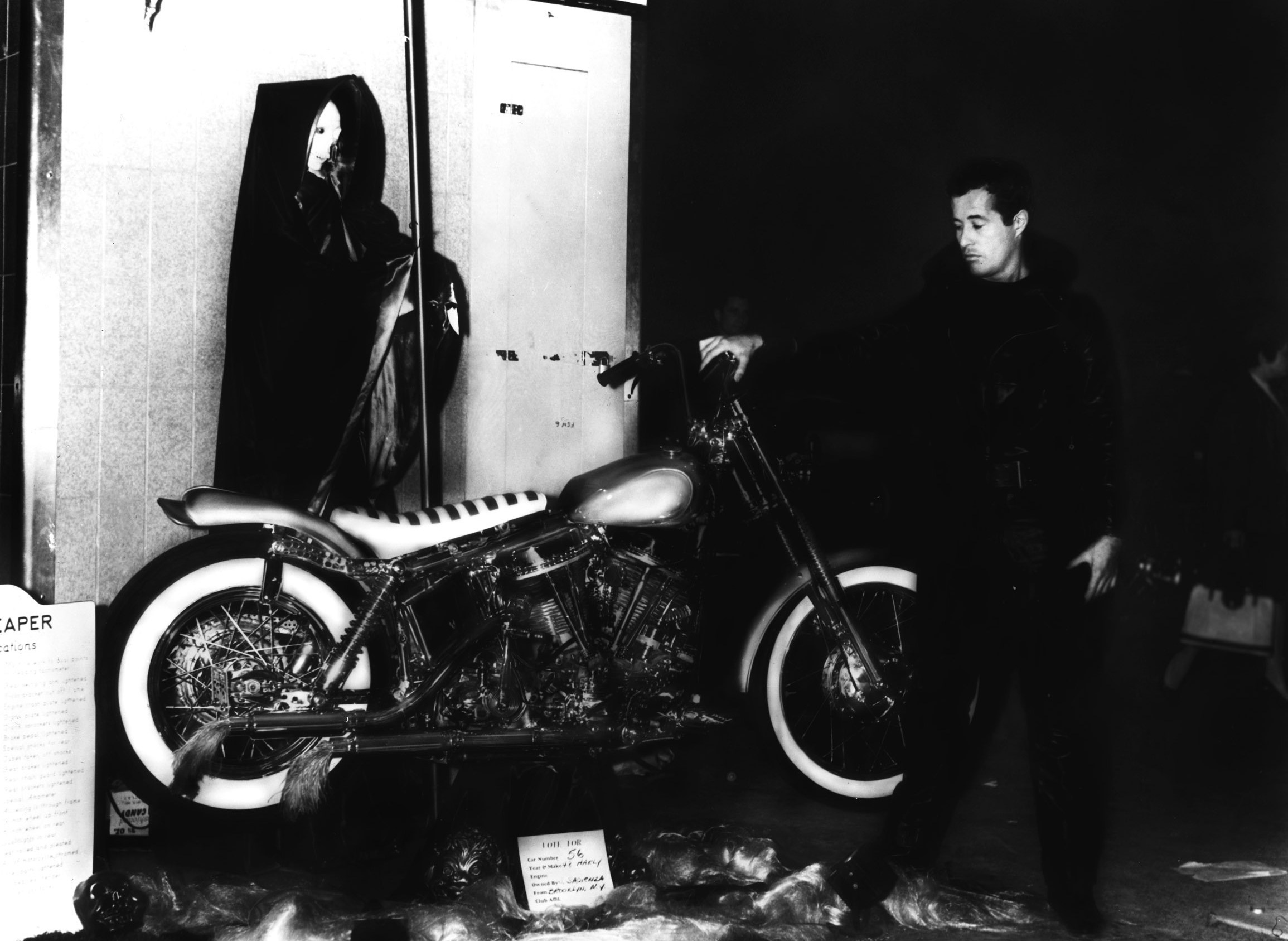 SCORPIO RISING, director Kenneth Anger, on set, 1964.