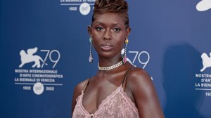 VENICE, ITALY - AUGUST 31: Jodie-Turner Smith attends the photocall for The Netflix film "White Noise" at the 79th Venice International Film Festival on August 31, 2022 in Venice, Italy.  (Photo by John Phillips/Getty Images for Netflix)