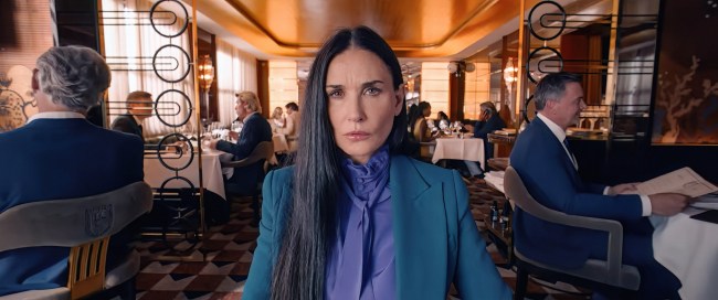 THE SUBSTANCE, Demi Moore, 2024. © MUBI / Courtesy Everett Collection