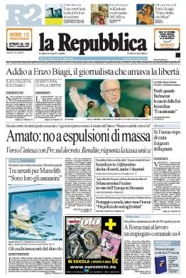 La repubblica frontpage 2007 11 07.jpg