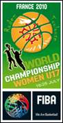 Official logo of the FIBA Women's Under-17 World Championship 2010