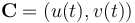 \mathbf{C} = (u(t), v(t))