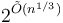 2^{\tilde{O}(n^{1/3})}