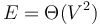 E=\Theta(V^2)