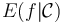 E(f|\mathcal{C})