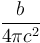 \frac{b}{4\pi c^2}