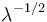 \lambda^{-1/2}