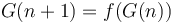 G(n + 1) = f(G(n))