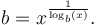  b = x^\frac{1}{\log_b(x)}.