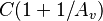 {C}({1+1/A_v})