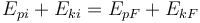 E_{pi} + E_{ki} = E_{pF} + E_{kF}