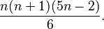 \frac{n(n+1)(5n-2)}{6}.