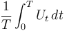 \frac{1}{T}\int_0^T U_t\,dt