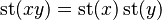  \operatorname{st}(x y) = \operatorname{st}(x)  \operatorname{st}(y)  