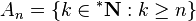  A_n = \{k \in {^*\mathbf{N}}: k \geq n\} 