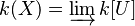 k(X) = \varinjlim k[U]