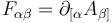 F_{\alpha\beta} = \partial_{[\alpha} A_{\beta]}