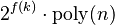 2^{f(k)} \cdot \text{poly}(n)