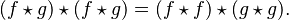 (f\star g)\star(f\star g)=(f\star f)\star (g\star g).