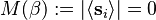  M(\beta):=|\langle  \mathbf{s}_i\rangle|=0 