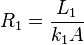 R_1=\frac{L_1}{k_1A}