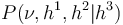 P(\nu, h^1, h^2|h^3)