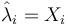 {\hat \lambda}_i = X_i