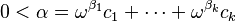 0 < \alpha = \omega^{\beta_1} c_1 + \cdots + \omega^{\beta_k}c_k