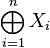 \bigoplus_{i=1}^n X_i 