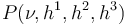 P(\nu, h^1, h^2, h^3)