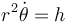 r^2 \dot \theta = h 