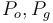 {P}_{o}, {P}_{g}