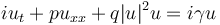 iu_t+pu_{xx} +q|u|^2u=i\gamma u