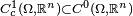 \scriptstyle C_c^1(\Omega,\mathbb{R}^n)
\subset C^0(\Omega,\mathbb{R}^n)